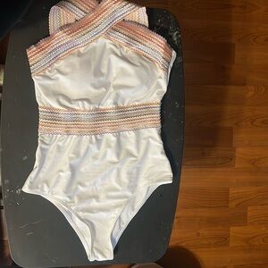 White one piece Swimsuit size M
